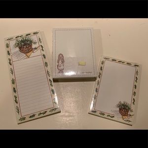 LOT OF 3 NWT LONGABERGER NOTEPADS.